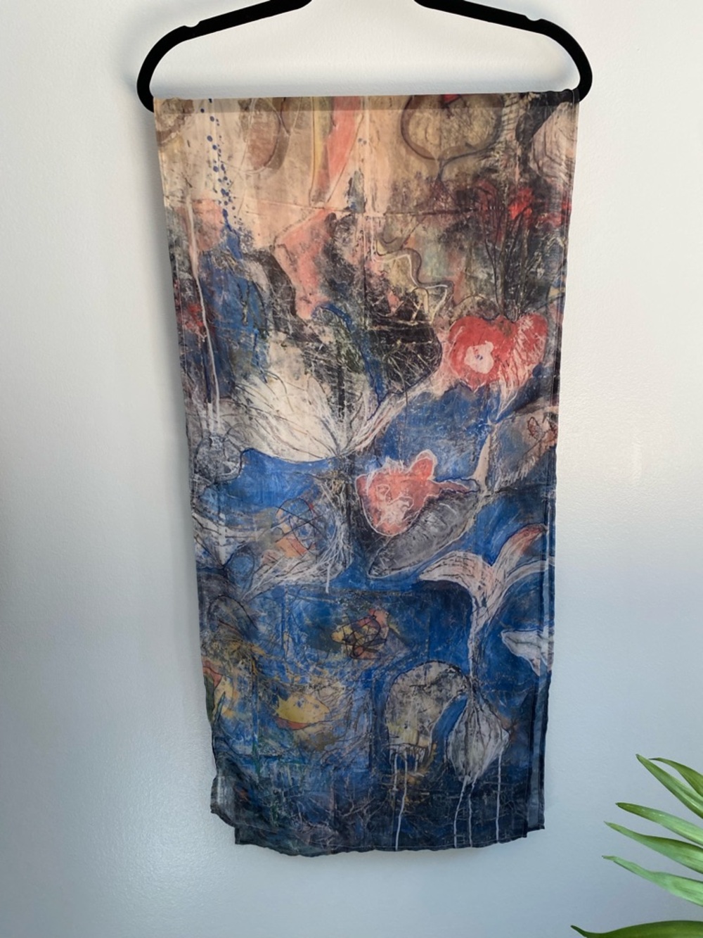 3 for 15$! Le Galeriste Blue Abstract Print Scarf